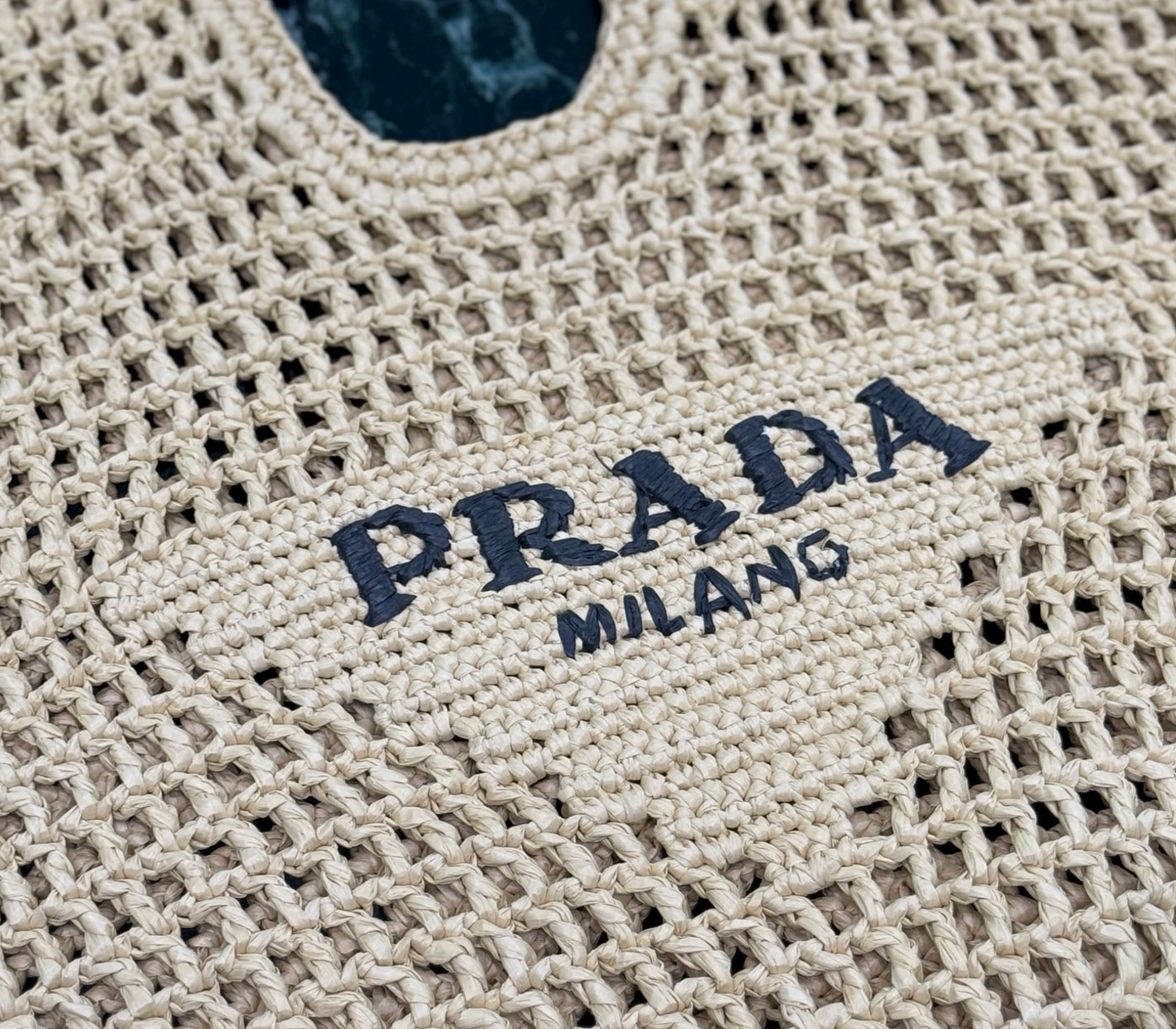 Prada Crochet Tote Bag