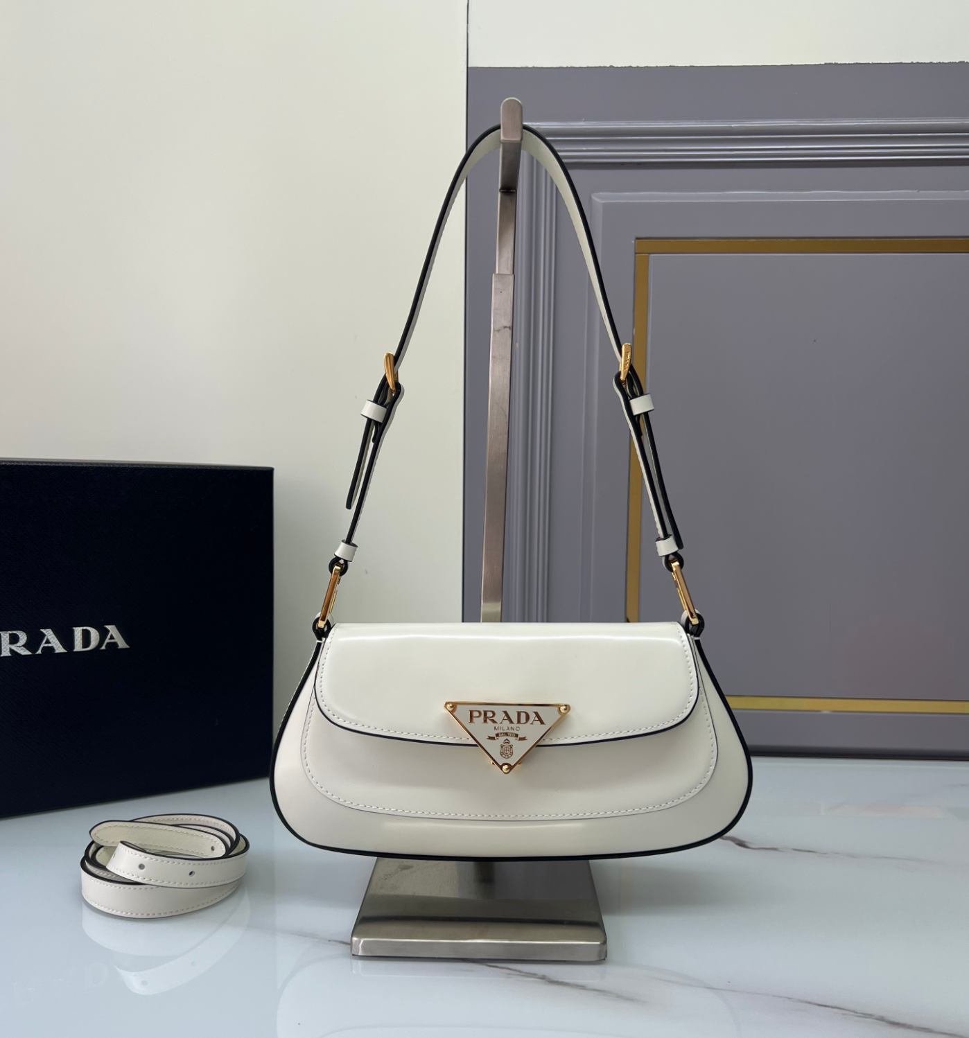 Prada Patent Leather Shoulder Bag