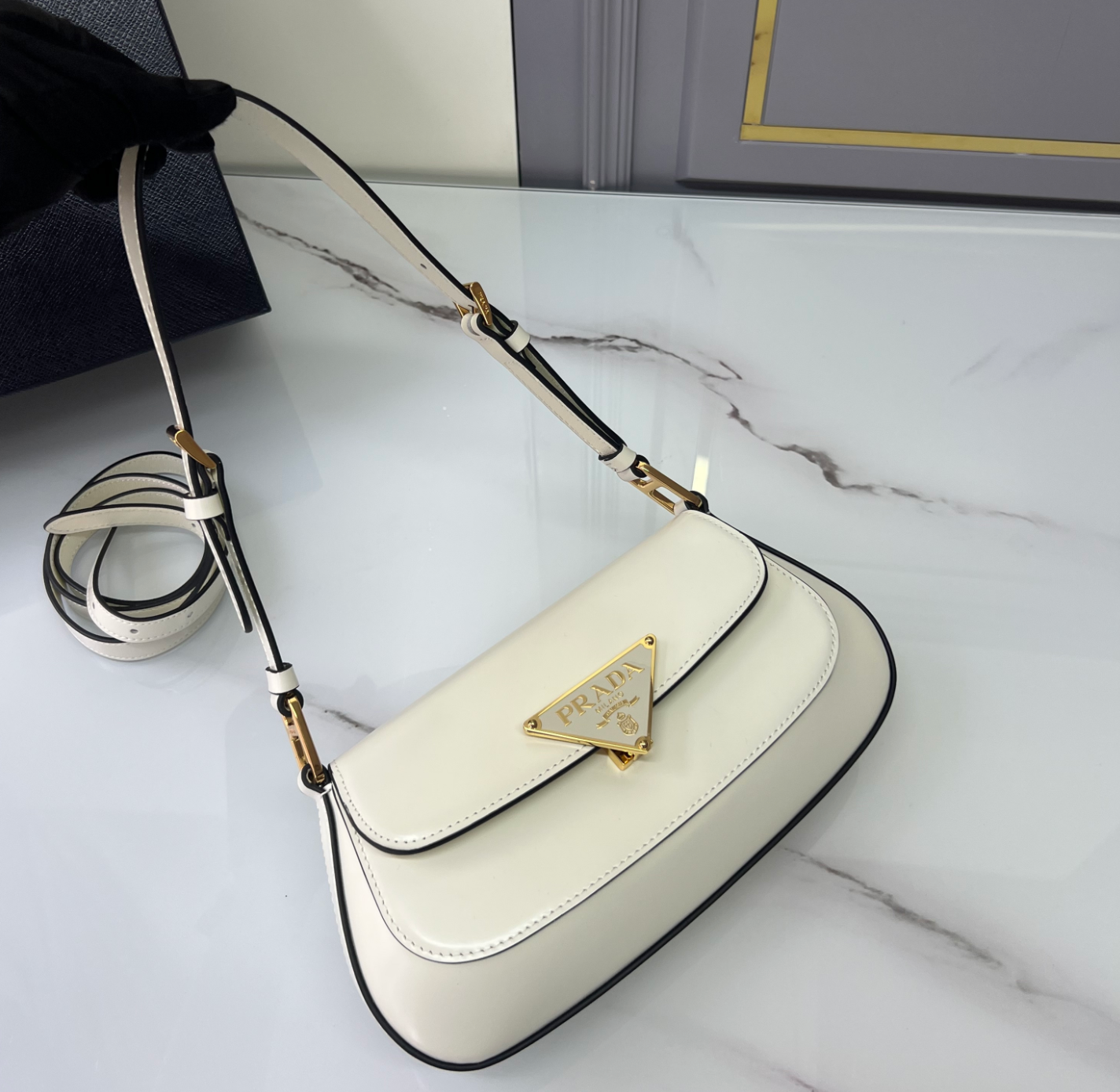 Prada Patent Leather Shoulder Bag