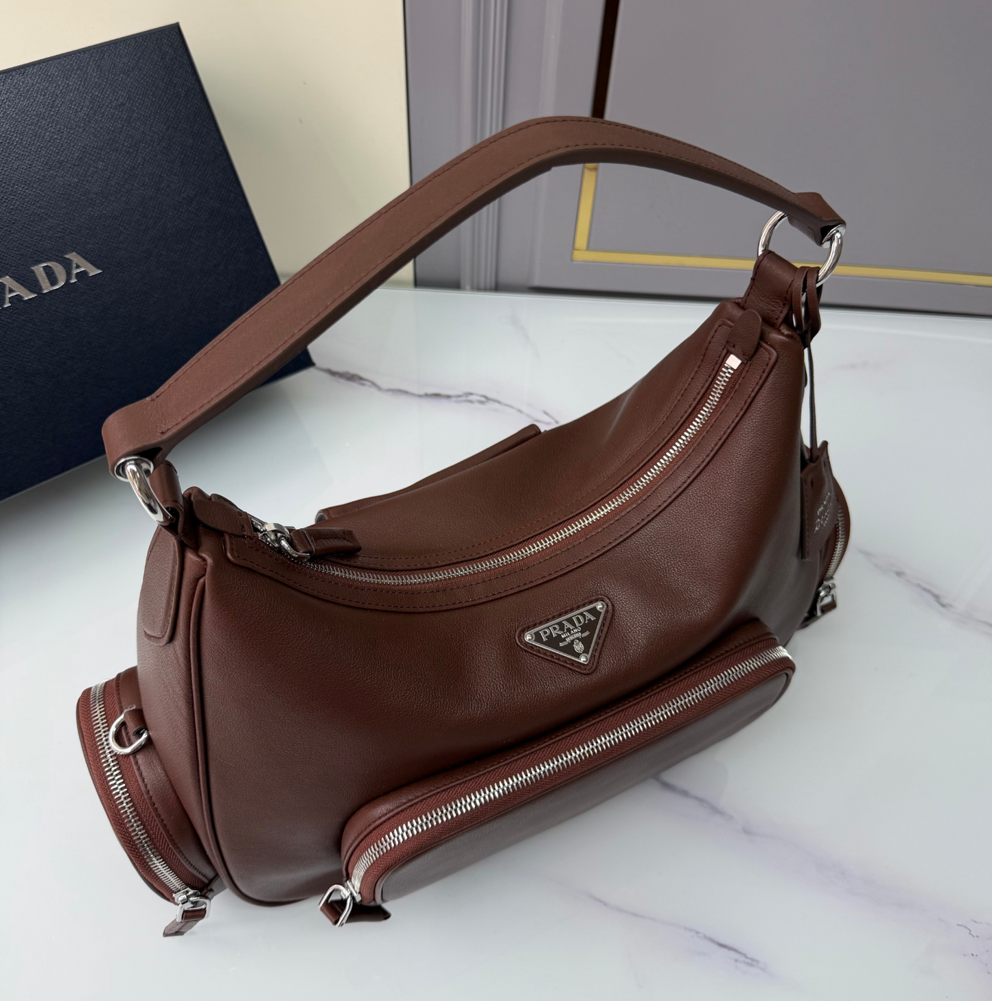 Prada Medium Washed Leather Bag