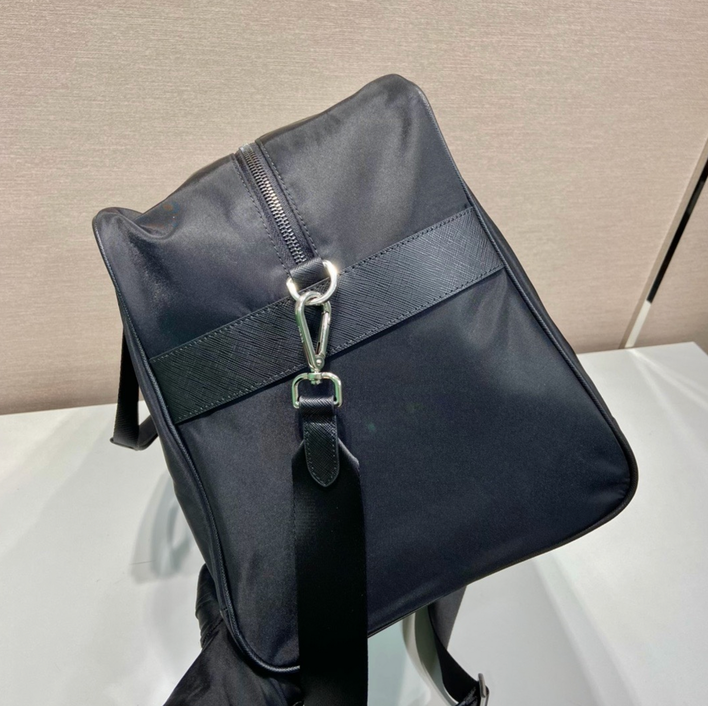 Prada Re-Nylon and Saffiano Leather Duffle Bag