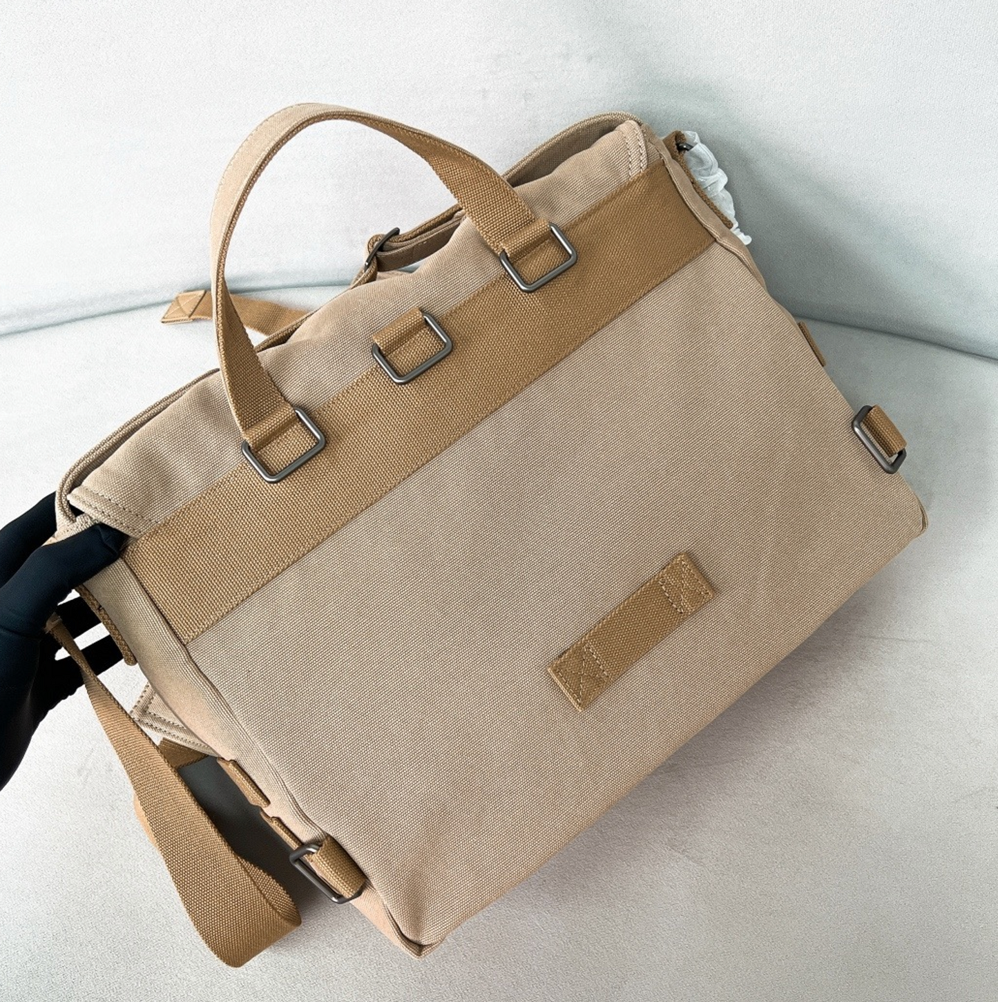 Prada Canvas Shoulder Bag