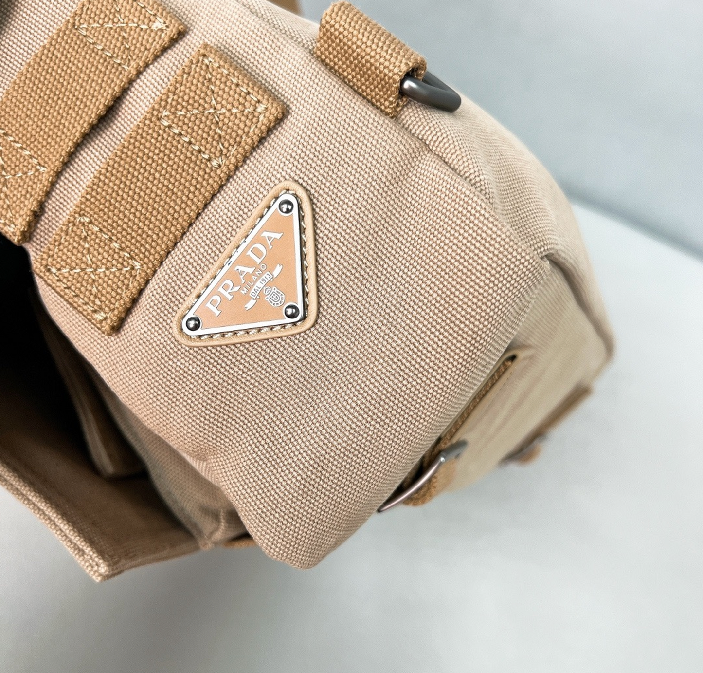 Prada Canvas Shoulder Bag