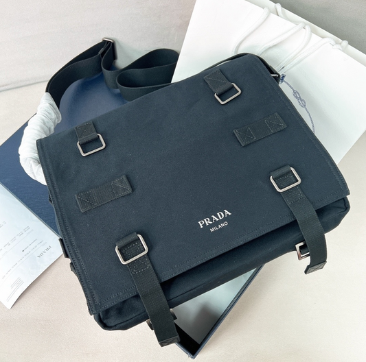 Prada Canvas Shoulder Bag