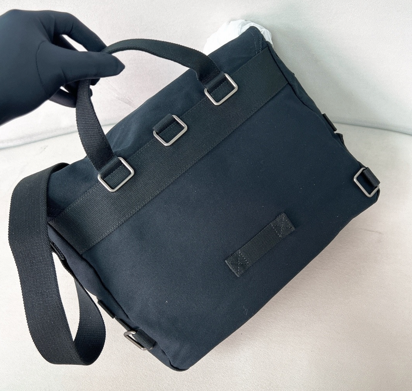 Prada Canvas Shoulder Bag