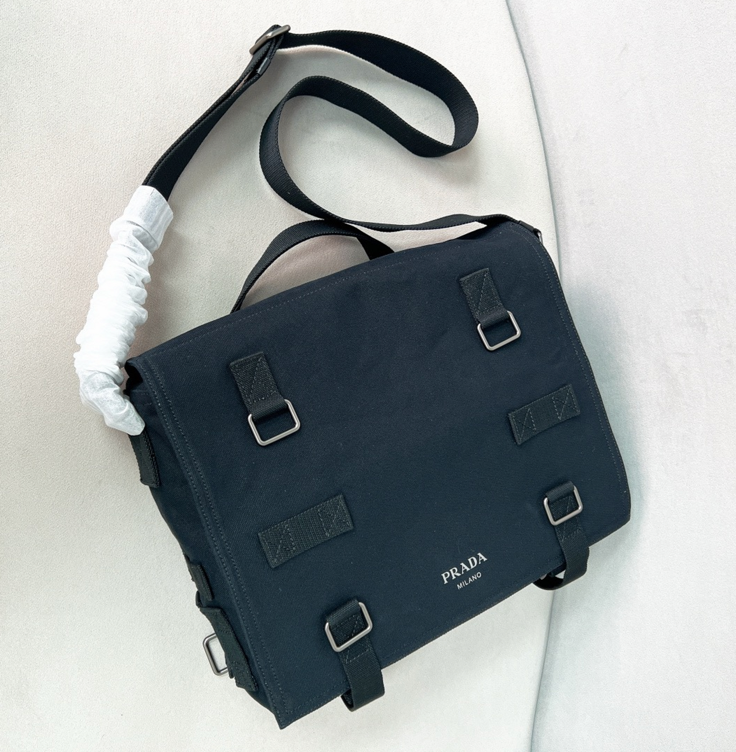 Prada Canvas Shoulder Bag