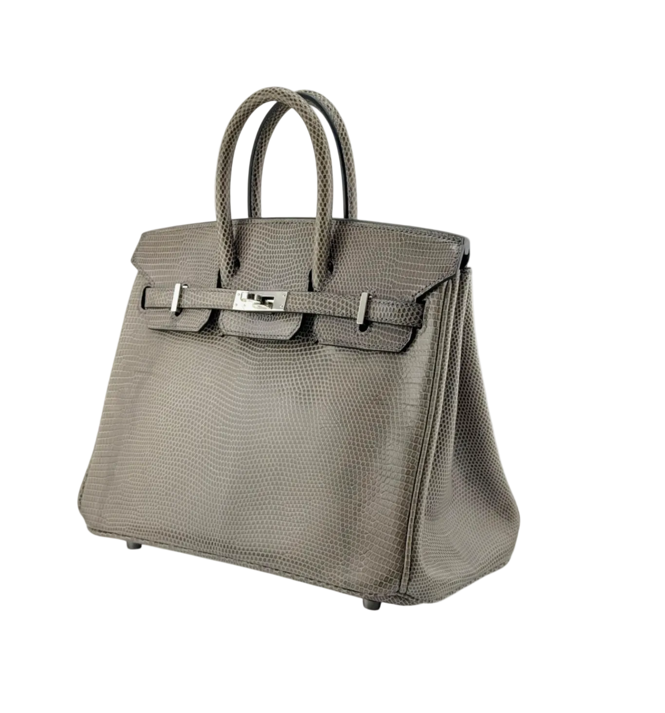 Hermès Birkin 25cm in Gris Fonce Lizard leather