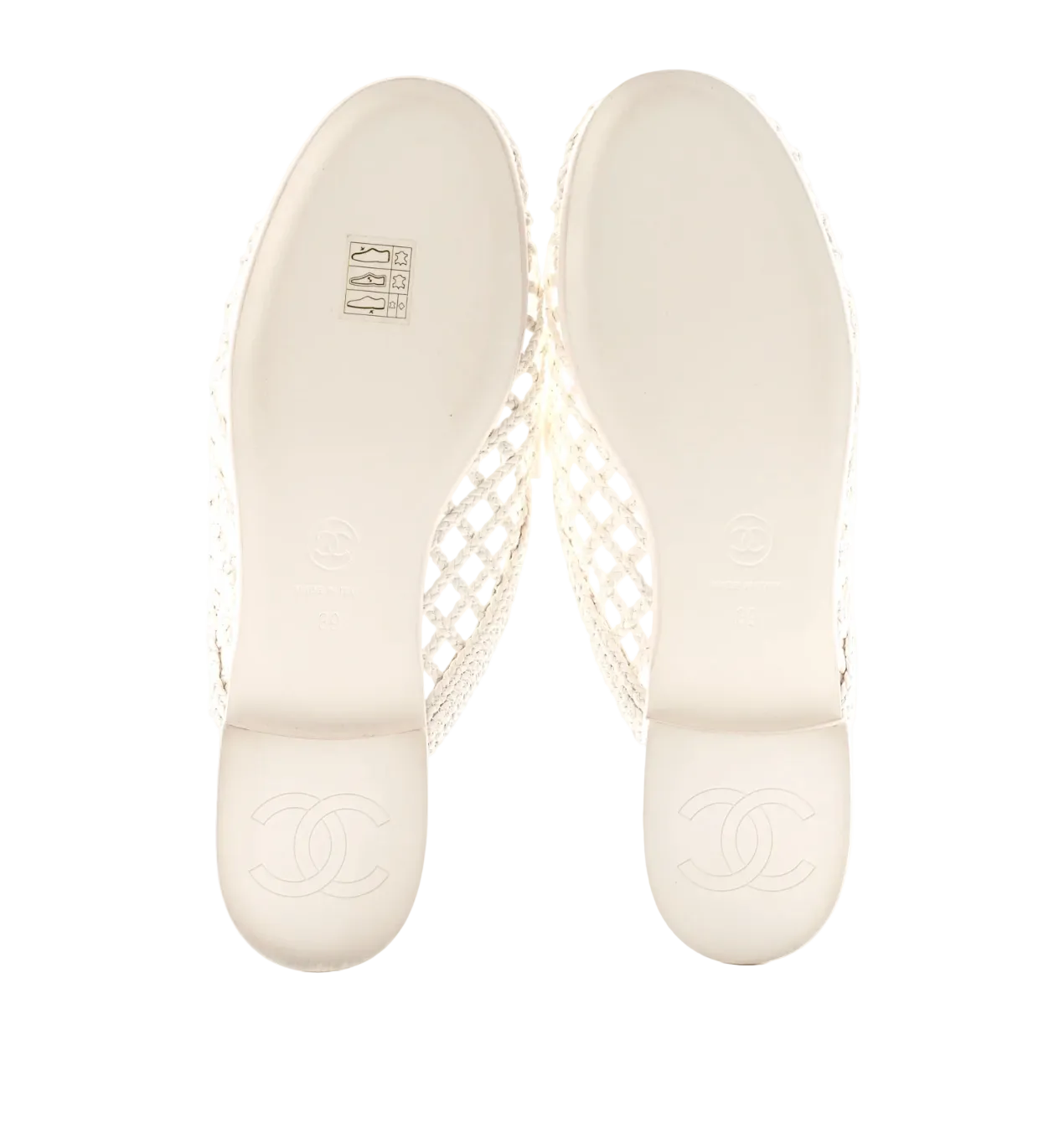 Chanel Braided Lambskin Mule Sandals