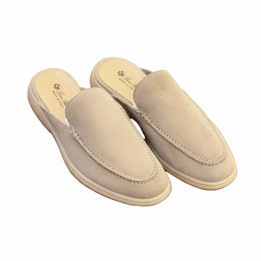 Loro Piana Babouche Walk suede mules