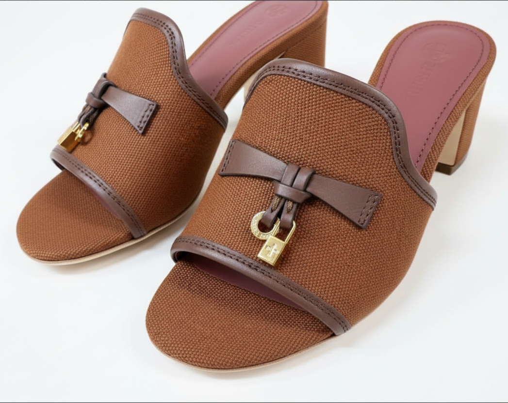 Loro Piana Summer Charms heeled sandals