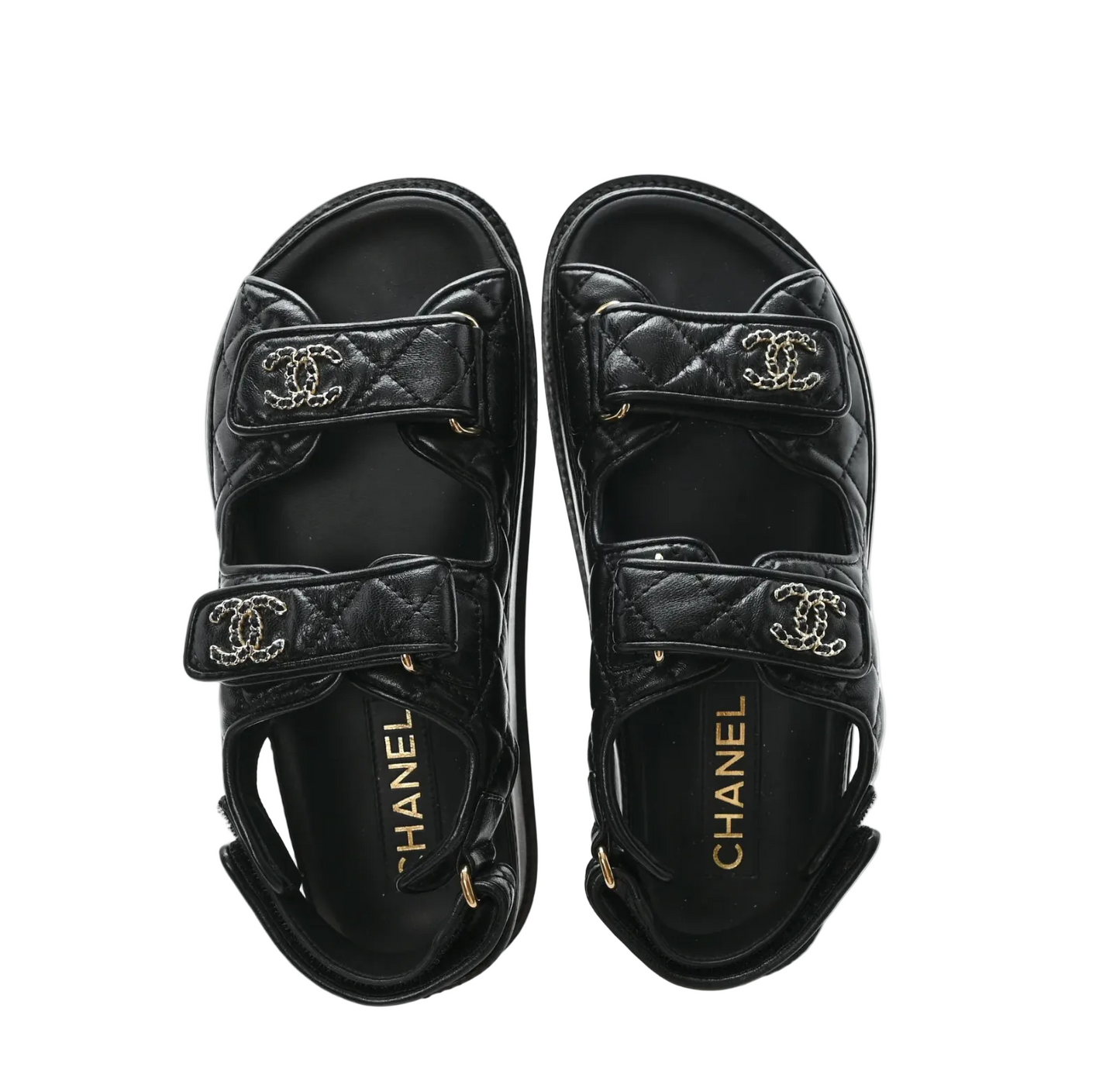 Chanel quilted Dad sandals