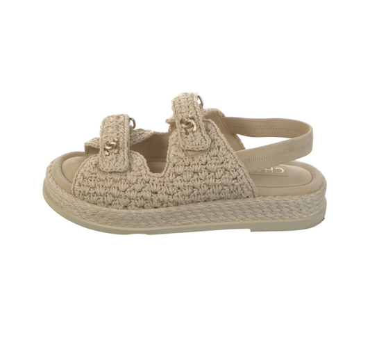 Chanel crochet "dad" sandals