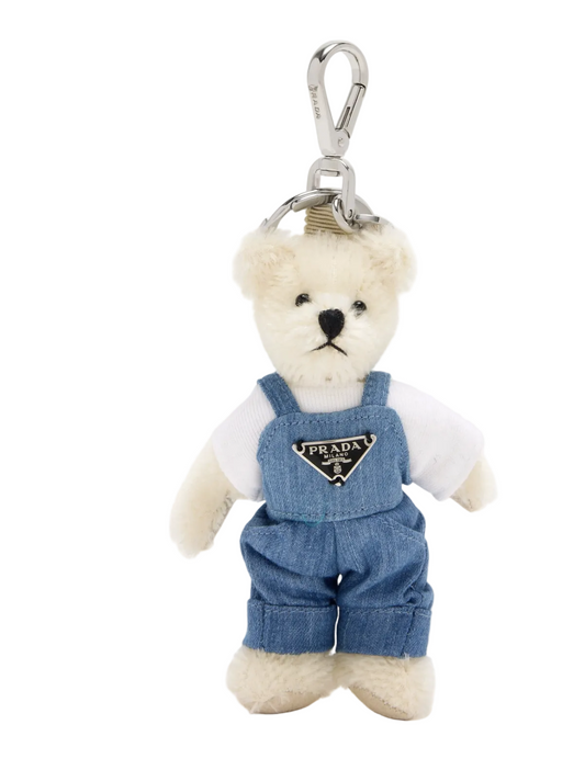 Prada Teddy Bear Trick Keychain Charm
