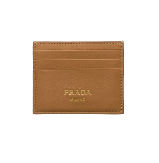 Prada Soft Grain Leather Card Holder