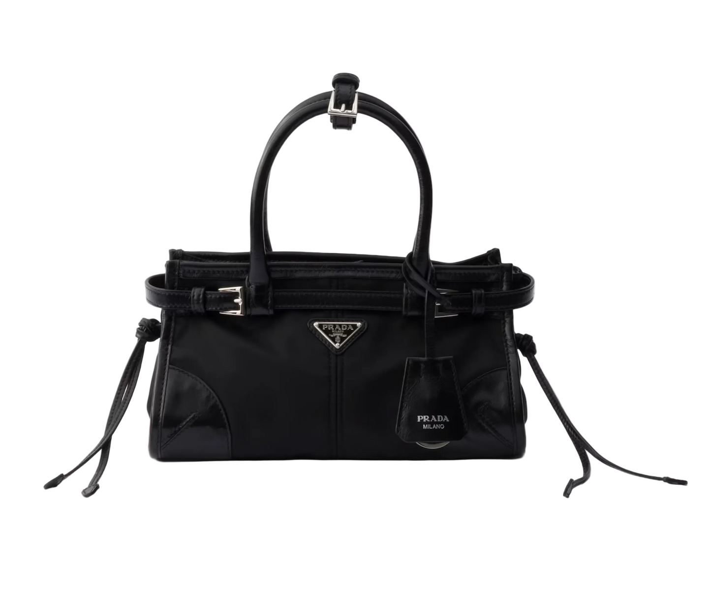 Prada Bonnie small Re-Nylon and leather handbag