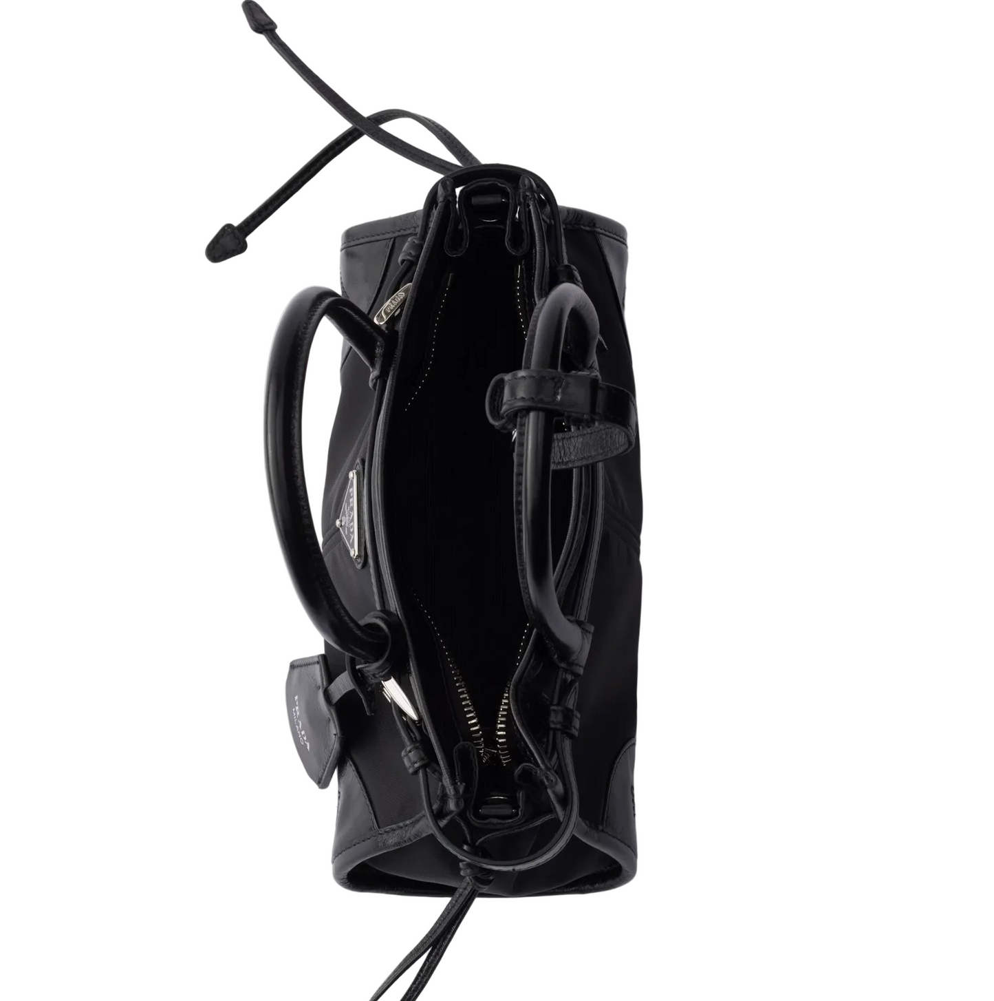 Prada Bonnie small Re-Nylon and leather handbag