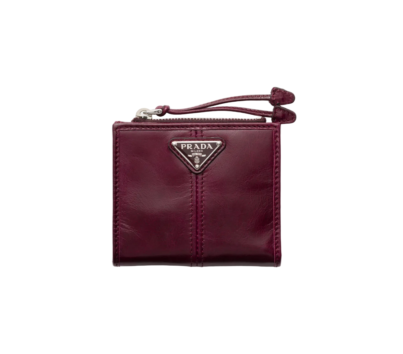 Prada Saffiano and glossy leather wallets
