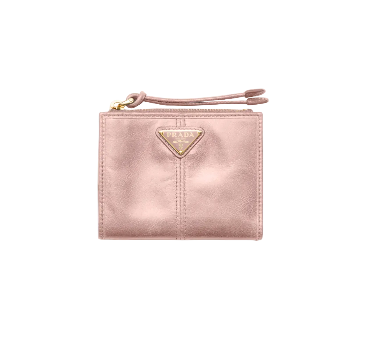 Prada Saffiano and glossy leather wallets