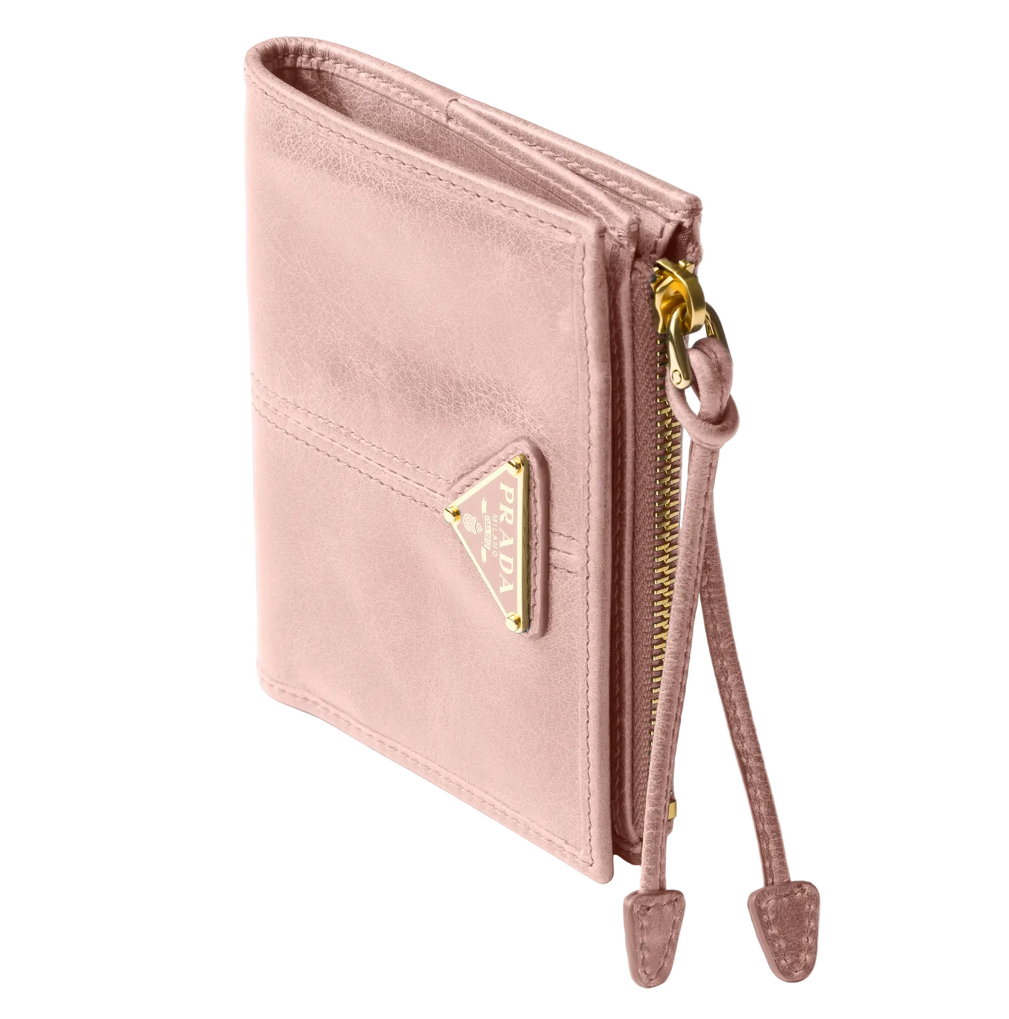 Prada Saffiano and glossy leather wallets