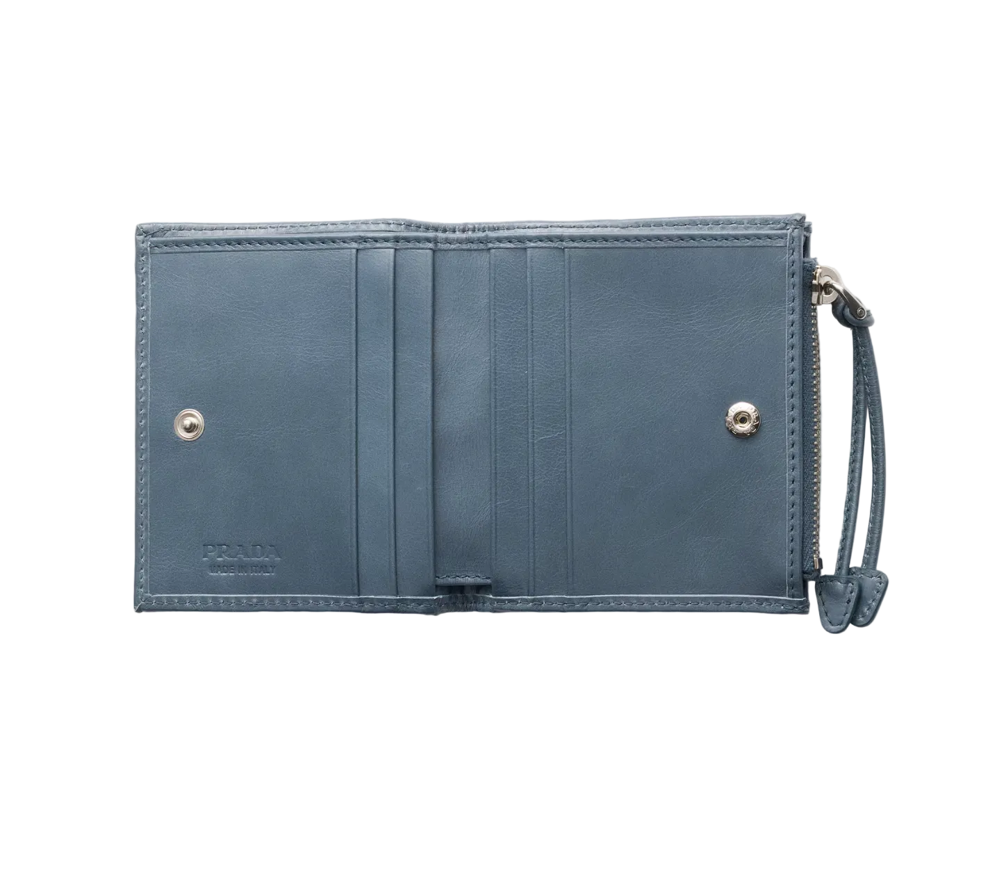 Prada Saffiano and glossy leather wallets