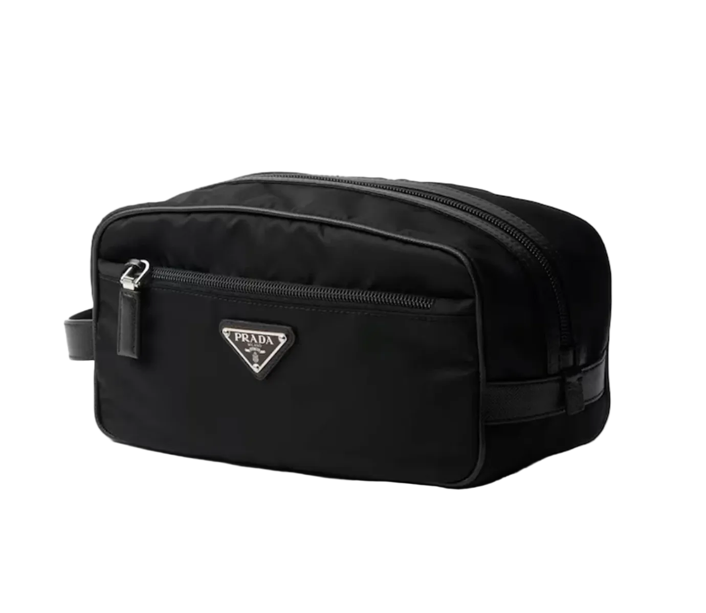 Prada Re-Nylon and Saffiano leather handle travel pouch