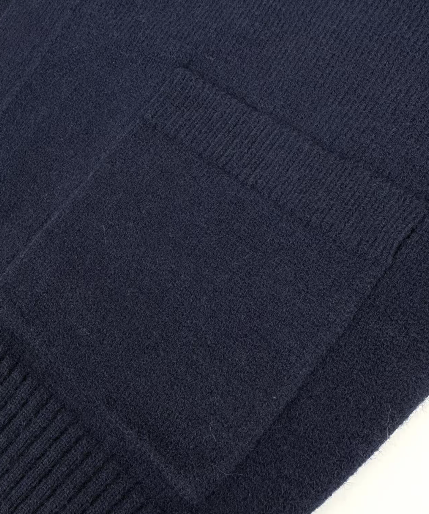 AMI Paris Blue Wool Crewneck Ami de Coeur Cardigan