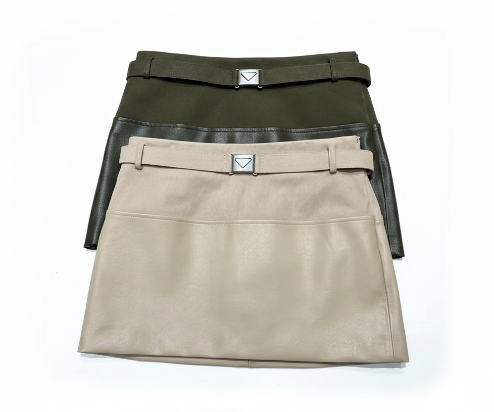 Hermes Retrofête Nandie Leather Mini Skirt