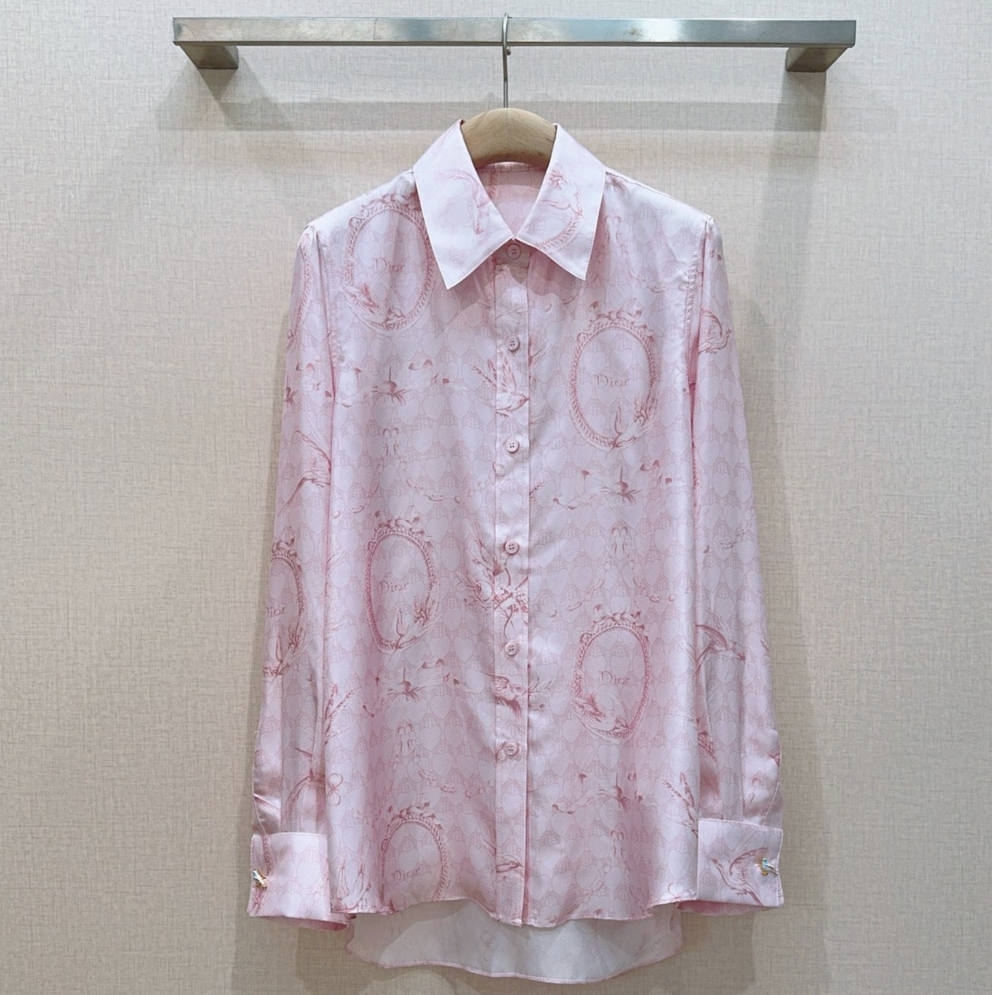 Dior Qixi silk twill blouses
