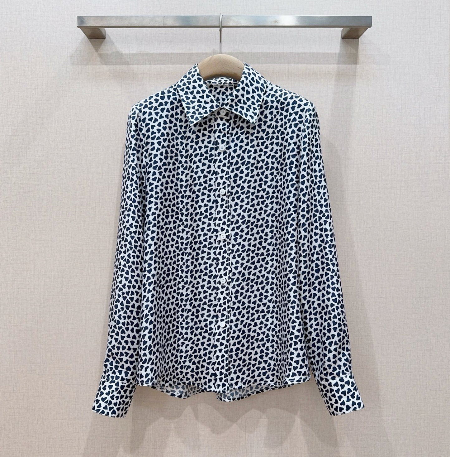 Dior Heart Motif Long-Sleeve Shirt