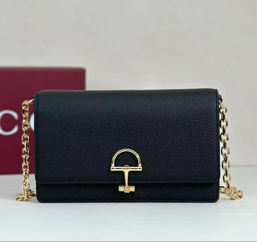 Gucci Half Horsebit wallet on chain