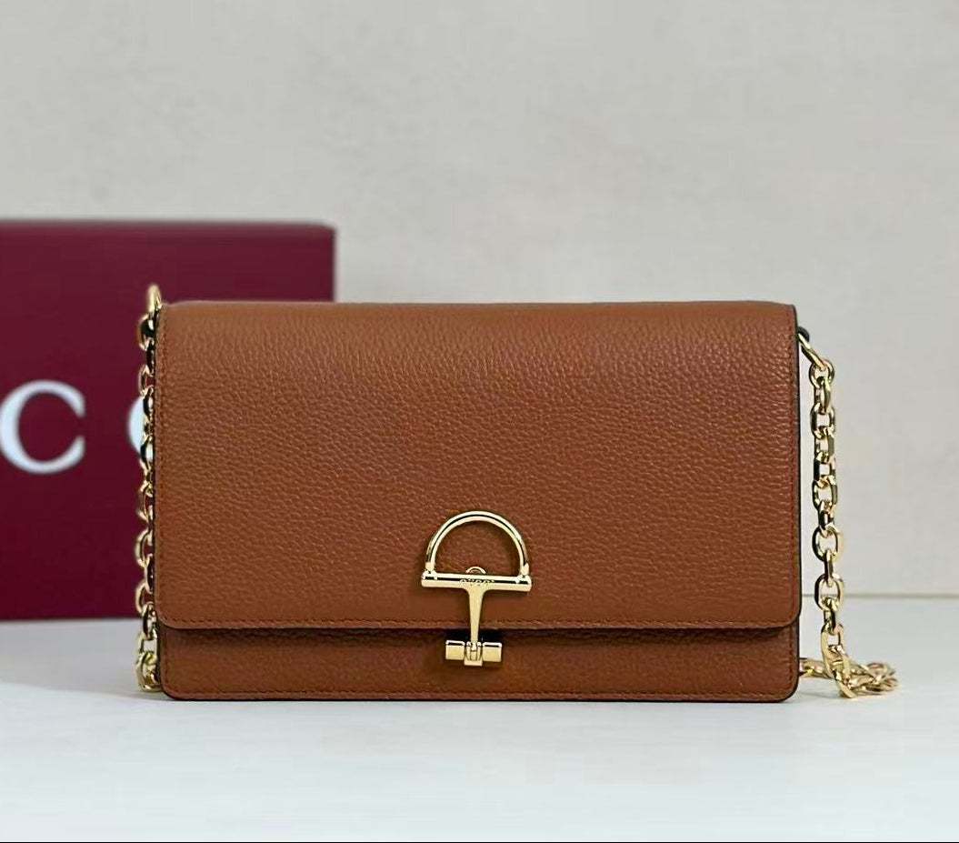 Gucci Half Horsebit wallet on chain