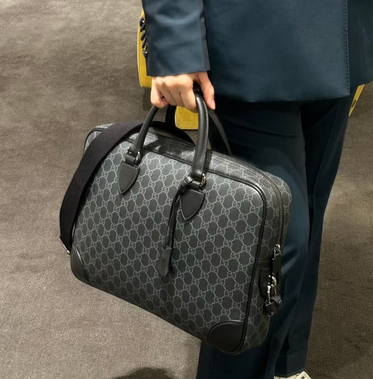 Gucci GG Emblem medium briefcase