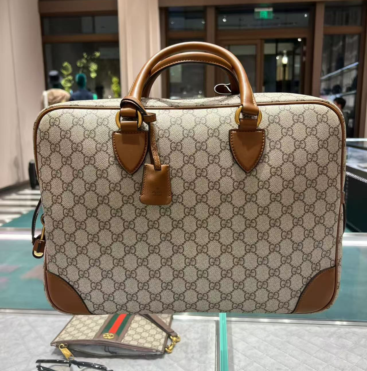 Gucci GG Emblem Medium Briefcase