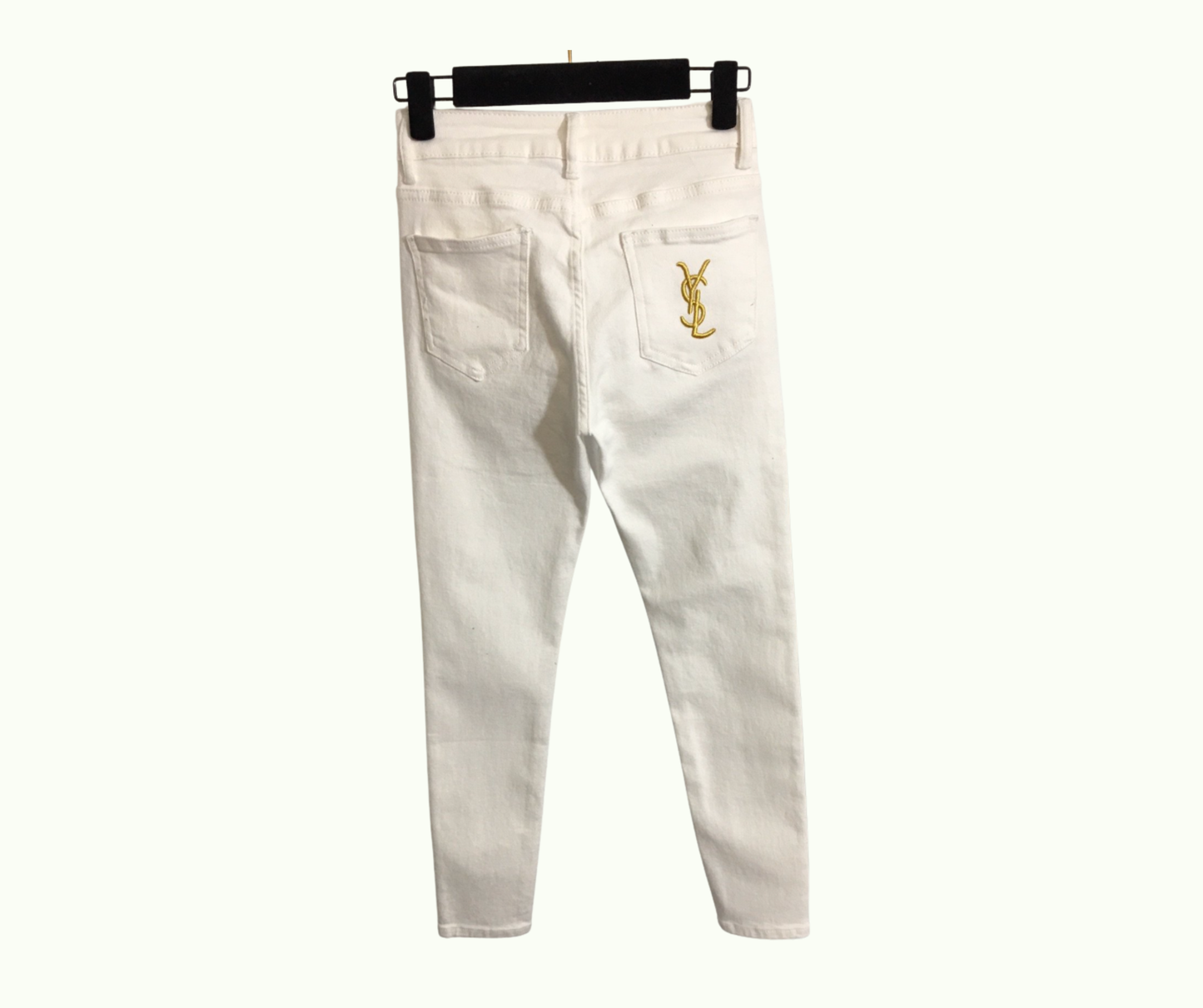 Vintage jeans YSL logo on pocket