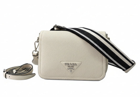 Prada Vitello Daino Leather Crossbody Bag