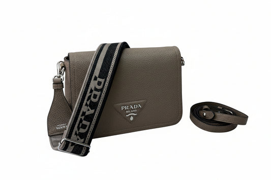 Prada Vitello Daino Soft Flap Crossbody