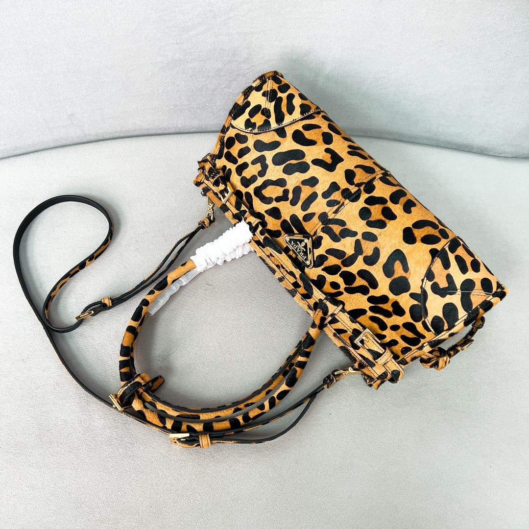 Prada Bonnie medium printed leather handbag