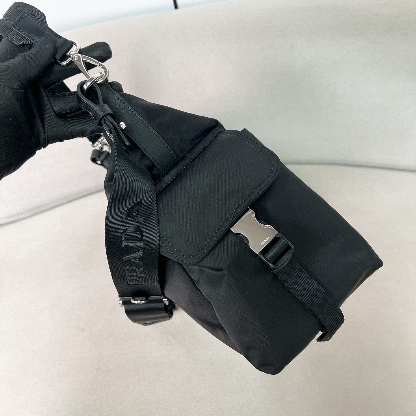 Prada Explore large nappa leather bag