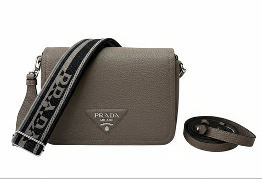 Prada Vitello Daino Soft Flap Crossbody