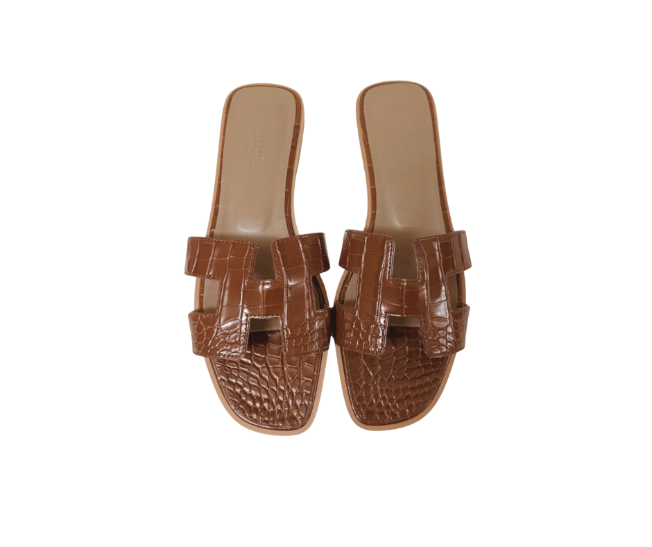 Oran Sandals Bubblegum Matte Alligator