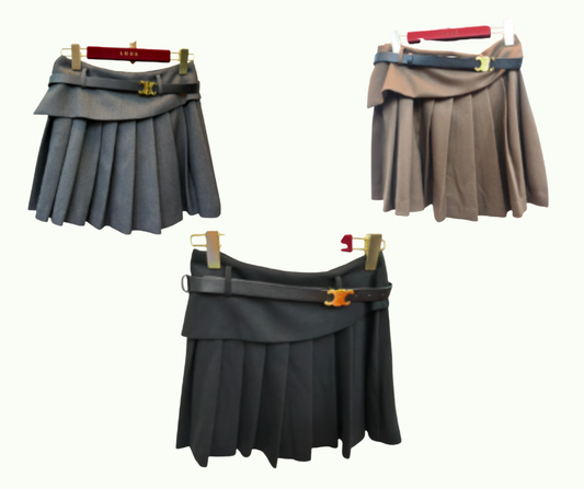Celine Pleated Mini Skirt